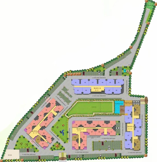 Master Plan of Assotech Hills Sector 1 in Morabadi, Ranchi - Image 15748