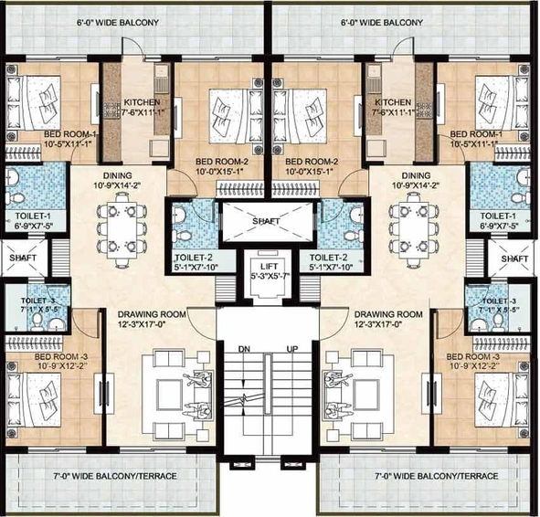Floor Plan of Omaxe Celestia Royal Premier in New Chandigarh, Chandigarh - Image 5248