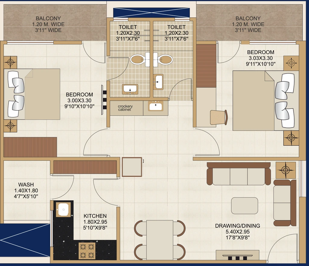 2 BHK Flat in Draupadi Shashwat Apartments in Khajuri kalan, Bhopal - Image 920694