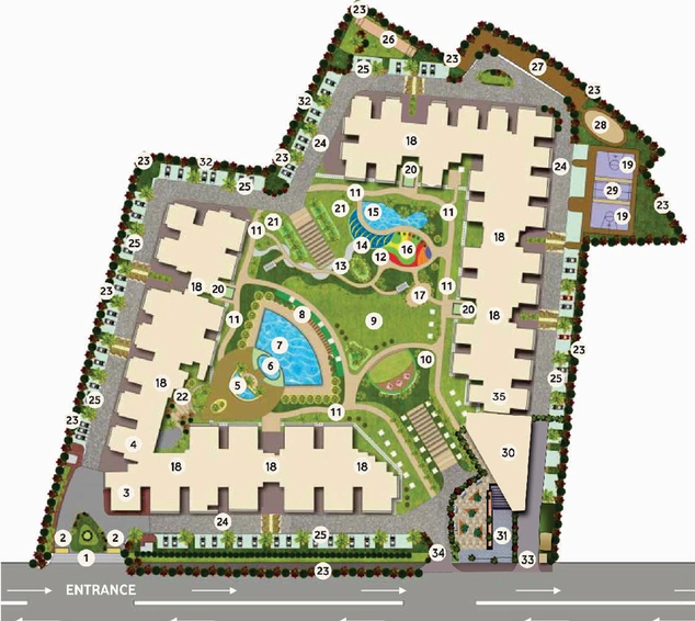 Master Plan of Azea Botanica in Vrindavan Yojna, Lucknow - Image 7512