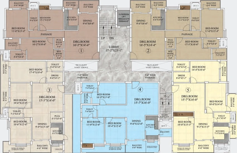 Floor Plan of Vikramshila Vihar in Bariatu, Ranchi - Image 13993