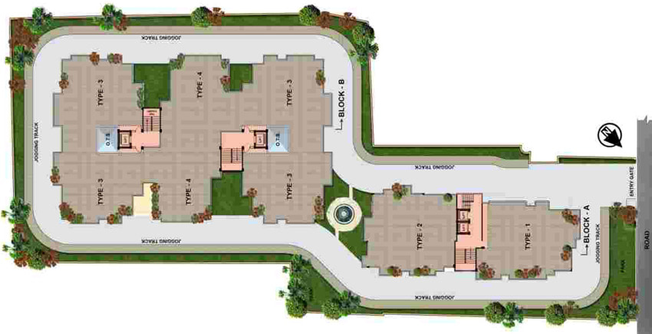 Master Plan of Rudra Twin Towers in Butler Colony, Lucknow - Image 5080