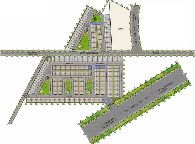 Master Plan of Sushma Valencia in Zirakpur, Chandigarh - Image 3806