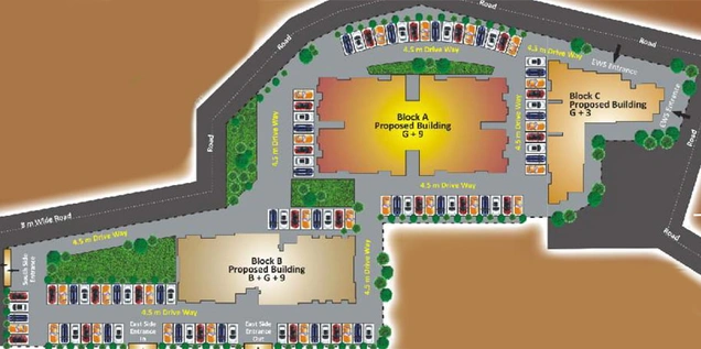 Master Plan of Aryan Ashashree Heights in Morabadi, Ranchi - Image 47634