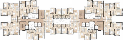 Floor Plan of Joyville Western Heights in Santragachi, Kolkata - Image 57880
