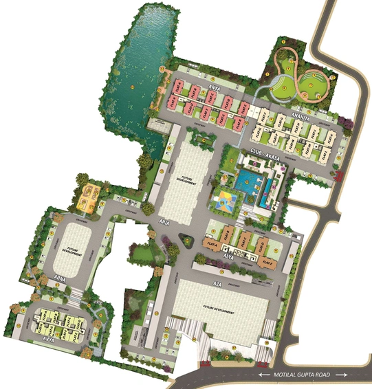 Master Plan of Merlin Avana in Tollygunge, Kolkata - Image 47709