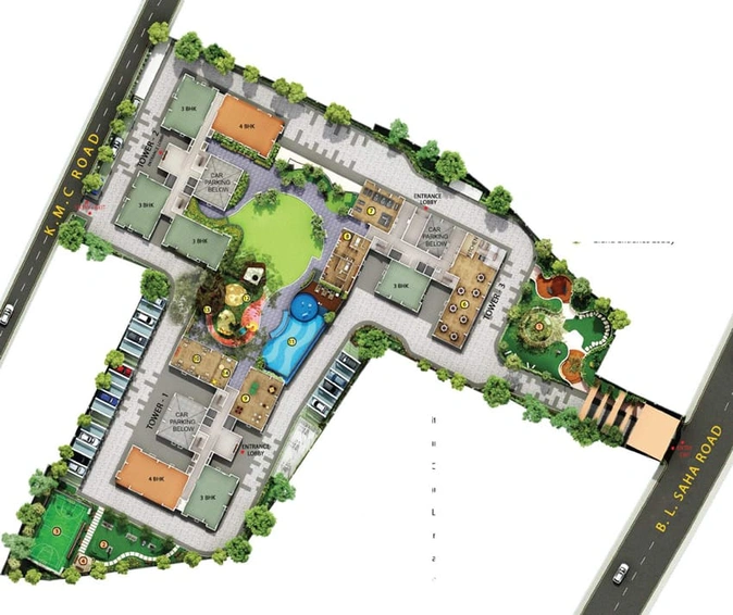Master Plan of Merlin Elements in New Alipore, Kolkata - Image 48009