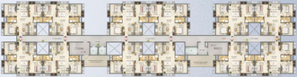 Floor Plan of Merlin Serenia in BT Road, Kolkata - Image 48030