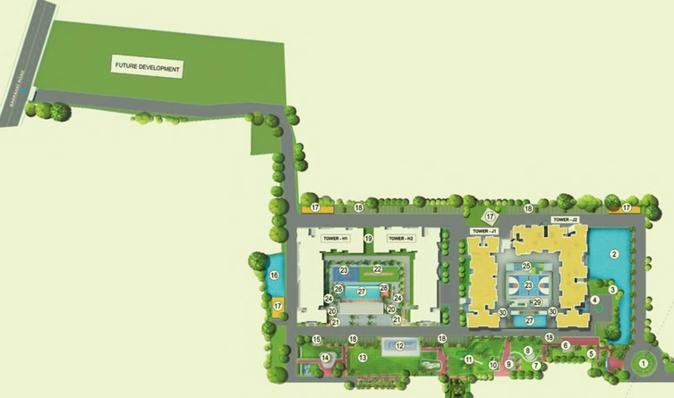 Master Plan of Orchard Godrej Se7en in Joka, Kolkata - Image 47739