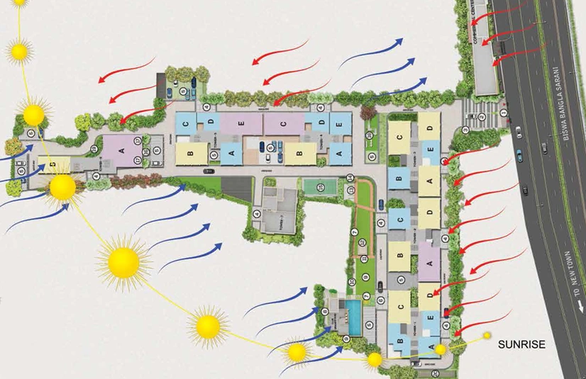Master Plan of Ambey Gateway in New Town, Kolkata - Image 3738