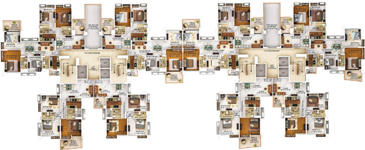 Floor Plan of Merlin The One in Tollygunge, Kolkata - Image 3775