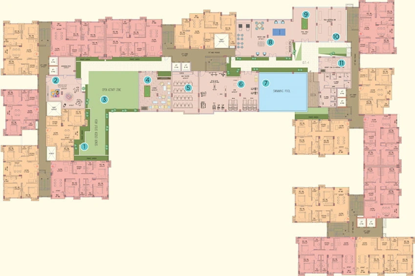 Floor Plan of Natural City Madhyamgram in Madhyamgram, Kolkata - Image 4202