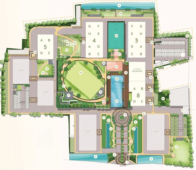 Master Plan of Sureka Sunrise Aura in Narendrapur, Kolkata - Image 4335