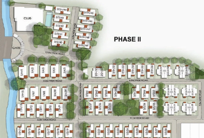 Master Plan of Shrachi Newtown Villas in New Town, Kolkata - Image 4404