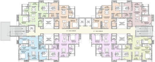 Floor Plan of Sureka Sunrise Meadows in Santragachi, Kolkata - Image 48186