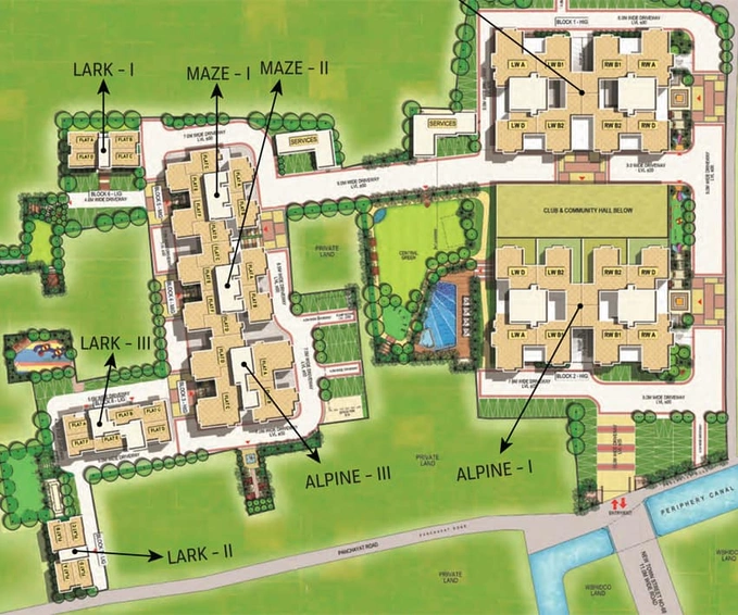 Master Plan of Shrachi Greenwood Nest in New Town, Kolkata - Image 4418