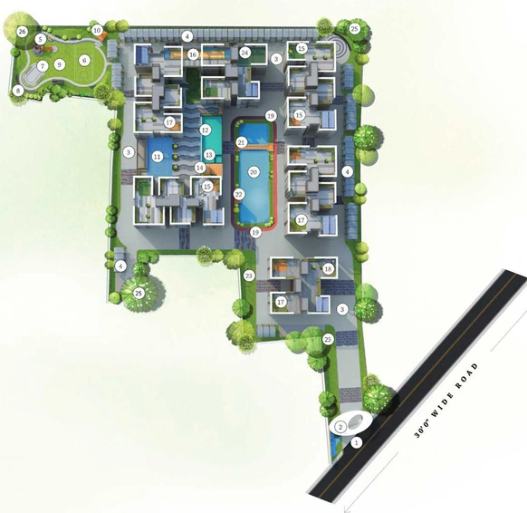 Master Plan of Realmark Seasonss in Joka, Kolkata - Image 48213