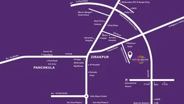 Location of SBP City Of Dreams - Image 56716