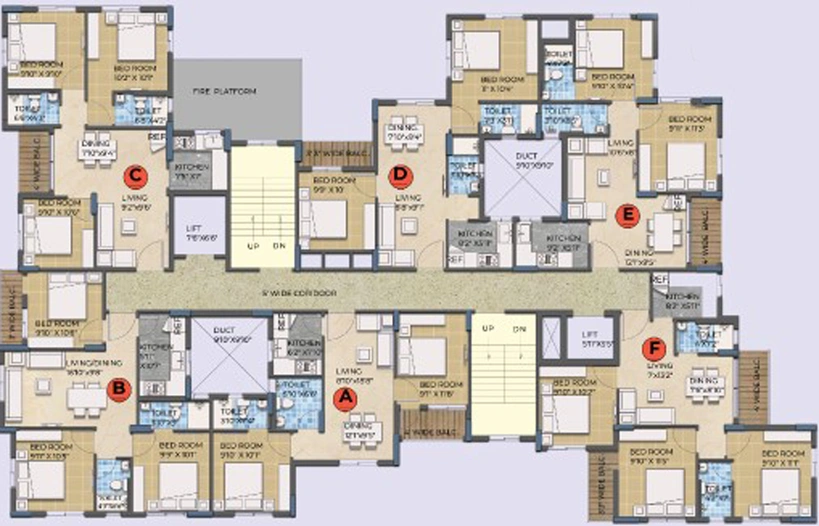 Floor Plan of Etha Su Casa Valley in Narendrapur, Kolkata - Image 48259