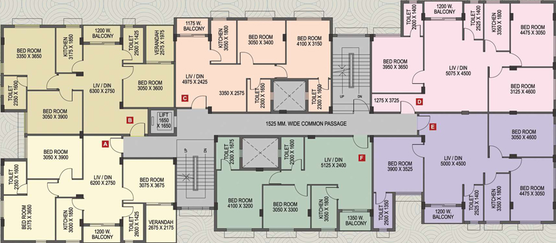 Floor Plan of Nirman Vistaa in Maheshtala, Kolkata - Image 4466