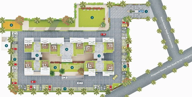 Master Plan of Skyline Park in Zirakpur, Chandigarh - Image 3818