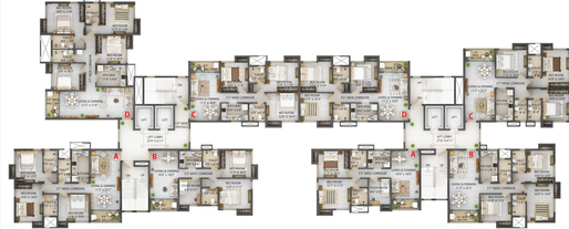 Floor Plan of Periwal Essense in Howrah, Kolkata - Image 4577