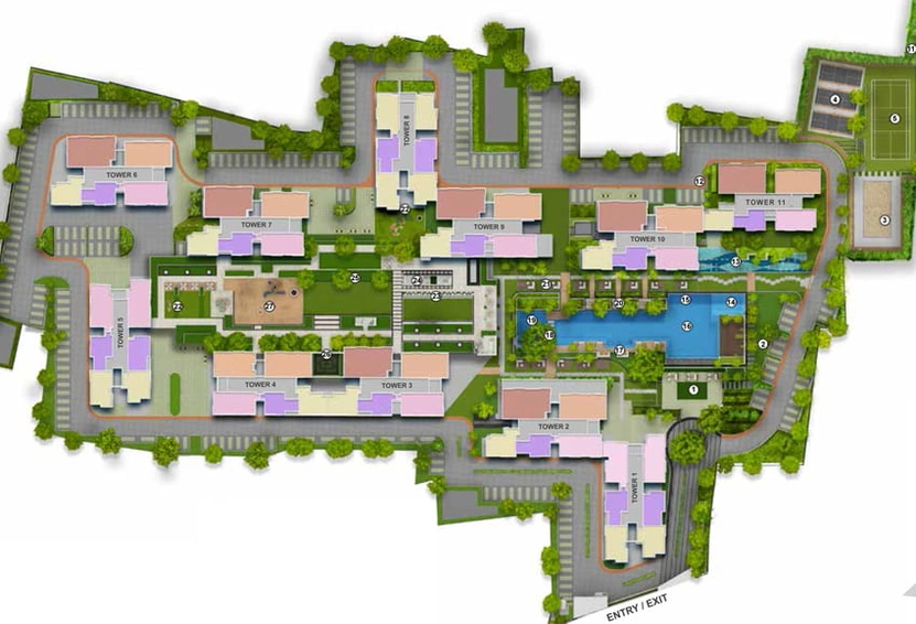 Master Plan of PS One 10 in New Town, Kolkata - Image 4592