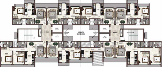 Floor Plan of Kolte Patil Vaayu in Dahisar West, Mumbai - Image 16686