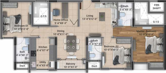 3 BHK Flat in DRA D Elite in Sholinganallur, Chennai - Image 353625