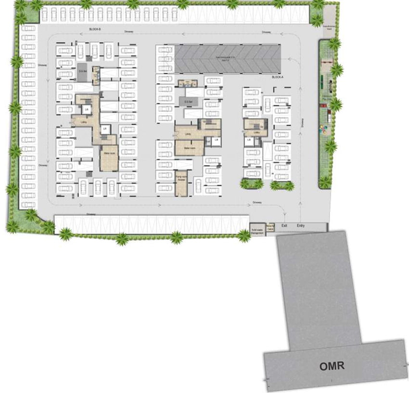 Master Plan of DRA Skylantis in Sholinganallur, Chennai - Image 3908