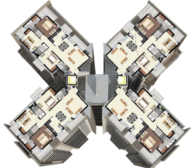 Floor Plan of Sushma Elite Cross in Zirakpur, Chandigarh - Image 5359