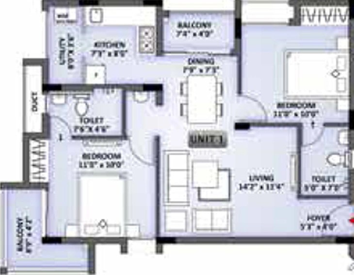 2 BHK Flat in LML Arshiya in Kattupakkam, Chennai - Image 493648
