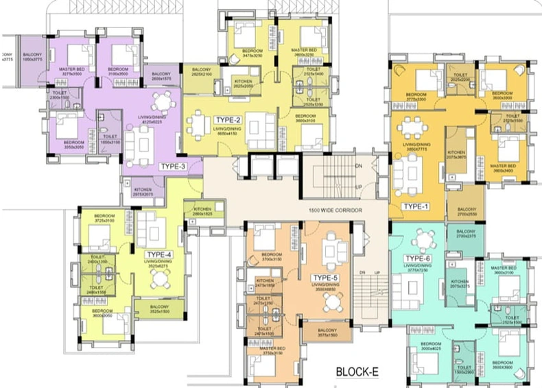 Floor Plan of Dynamo Ganga Greens in Uttarpara, Kolkata - Image 4632