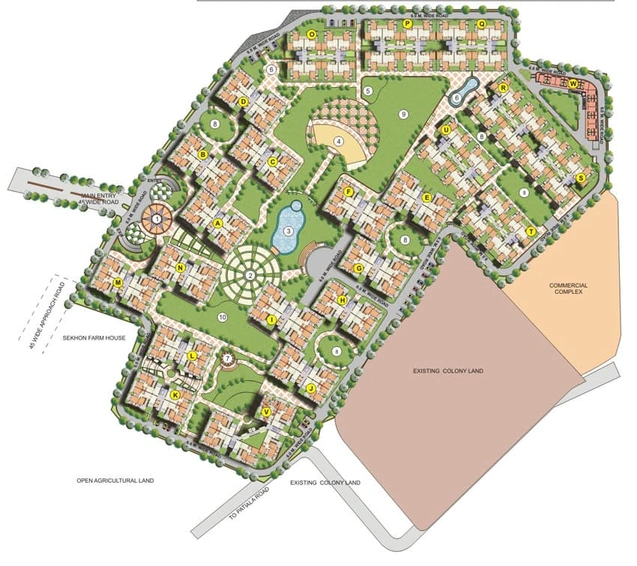 Master Plan of Jaipuria Sunrise Greens in Zirakpur, Chandigarh - Image 5400