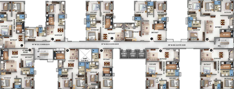 Floor Plan of Signum Windmere in Madhyamgram, Kolkata - Image 4661