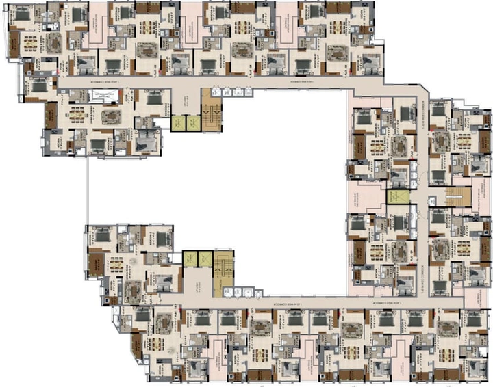 Floor Plan of Radiance Majestic in Valasaravakkam, Chennai - Image 4032