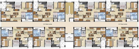 Floor Plan of Radiance The Pride in Pallavaram, Chennai - Image 115784
