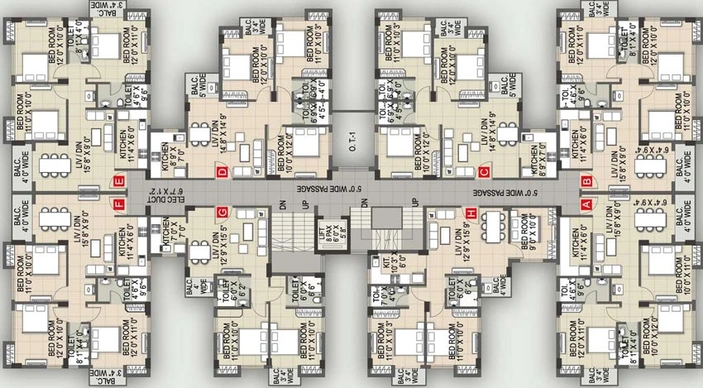 Floor Plan of Magnolia Signature in Rajarhat, Kolkata - Image 4175