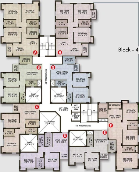 Floor Plan of Magnolia Sports City in Barrackpore, Kolkata - Image 119173