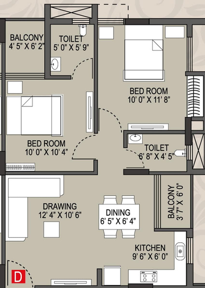 2 BHK Flat in Magnolia Sunshine in New Town, Kolkata - Image 495151