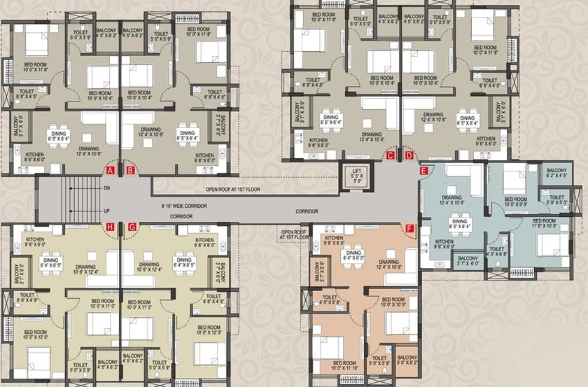 Floor Plan of Magnolia Sunshine in New Town, Kolkata - Image 48360