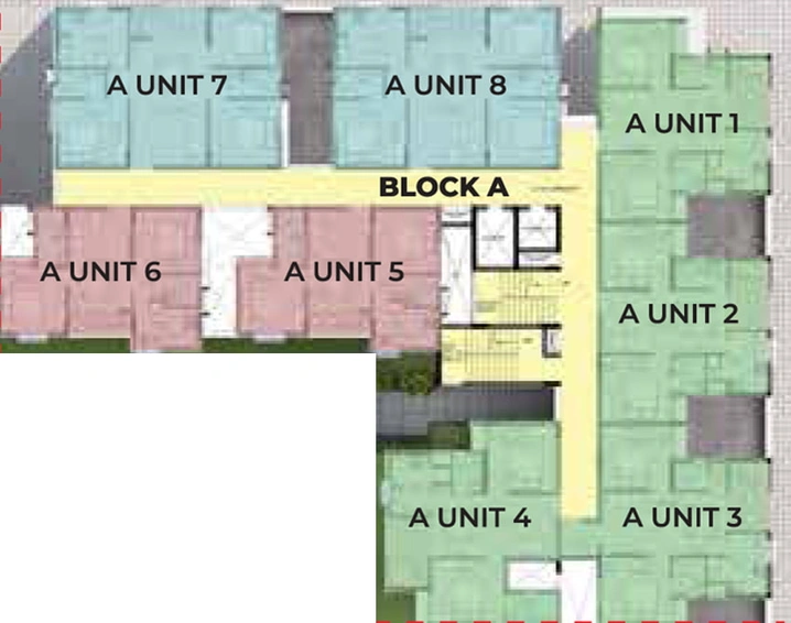 Floor Plan of TVS Atrium Green Acres in Perungalathur, Chennai - Image 3917