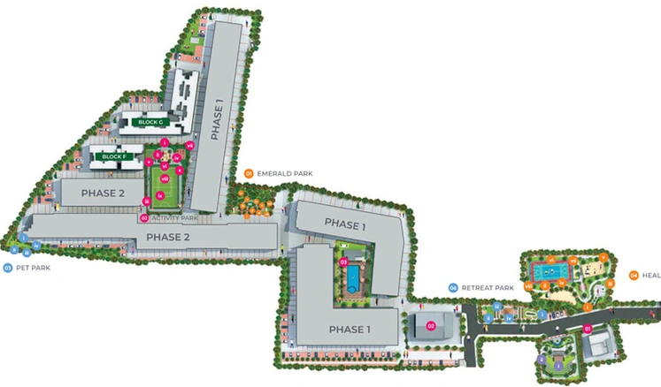 Master Plan of TVS Green Enclave in Porur, Chennai - Image 3949