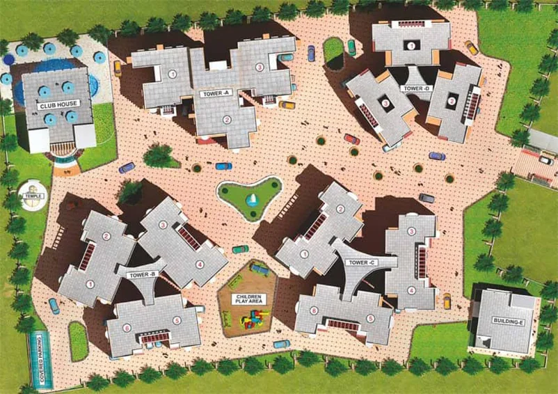 Master Plan of Pranami Green View Heights in Bariatu, Ranchi - Image 125990
