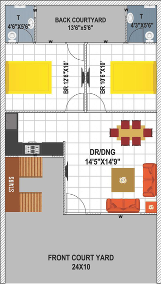 2 BHK Flat in GPD New Town Floors in Dera Bassi, Chandigarh - Image 366594