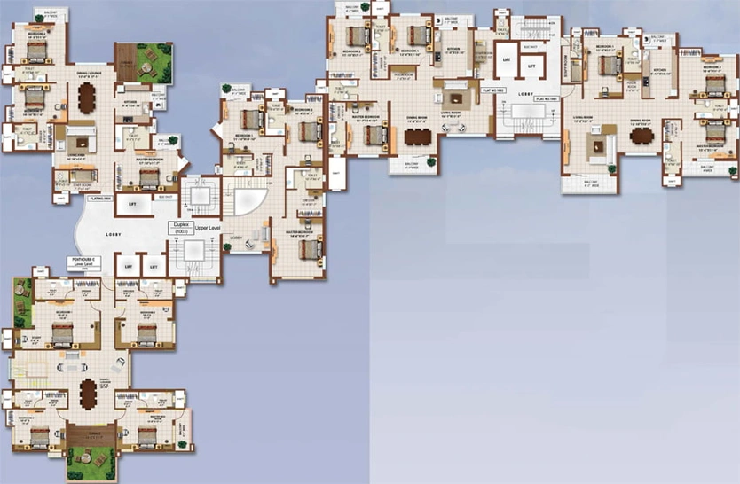 Floor Plan of Pranami Madgul Habitat in Kanke, Ranchi - Image 5881