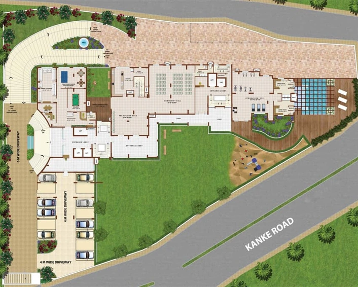 Master Plan of Pranami Madgul Habitat in Kanke, Ranchi - Image 5882