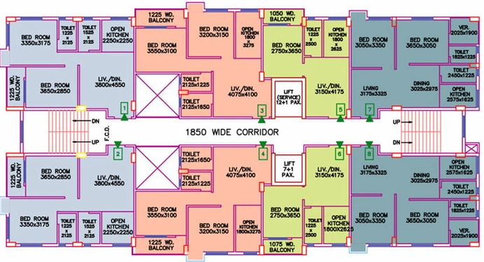 Floor Plan of Bhawani Bandhan in Madhyamgram, Kolkata - Image 48381