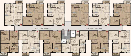 Floor Plan of Astrum Dreamz in Thiruvallur, Chennai - Image 47624