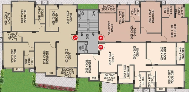 Floor Plan of Bhawani Mansion in Kaikhali, Kolkata - Image 56765